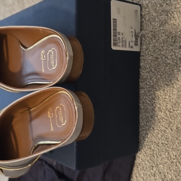 Malone Soulier Maureen mettalic flats - Picture 7 of 10